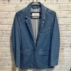 American Eagle Denim Blazer Size Medium